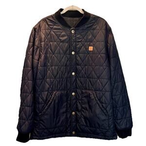 Roark The Roark Revival Jacket Mens XL Black Reversible Quilted Snap Bomber